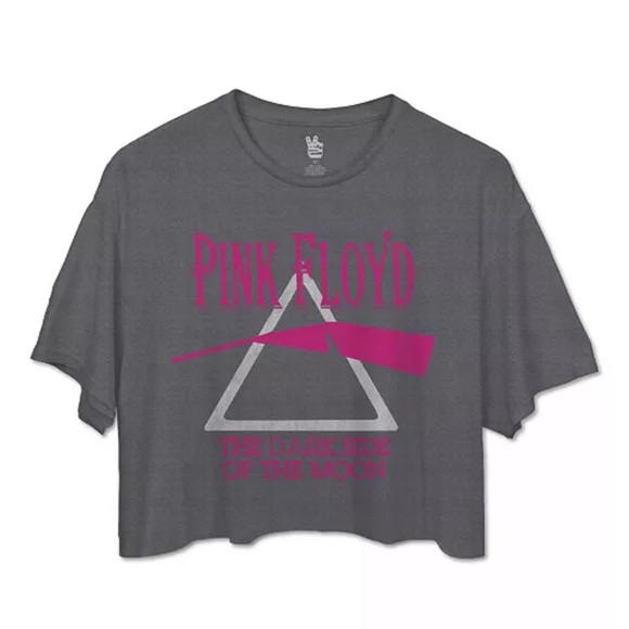 Pink Floyd Cropped Band Tee shirt Womens NWT - Picture 3 of 5